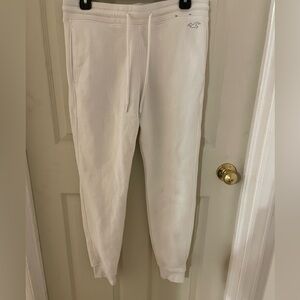 Hollister men’s white sweatpants